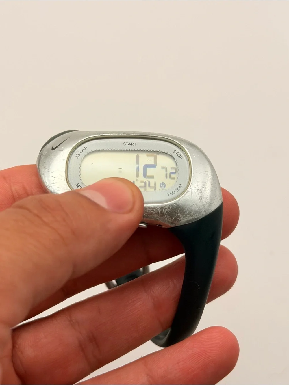 Vintage Nike Triax Mia Women WR0104 43 Lap Silicone Quartz Digital‎ Watch